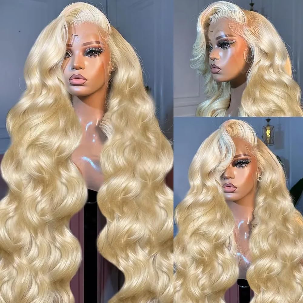613 Blonde Body Wave Lace Front Wig - # Parrucche in capelli umani 613,