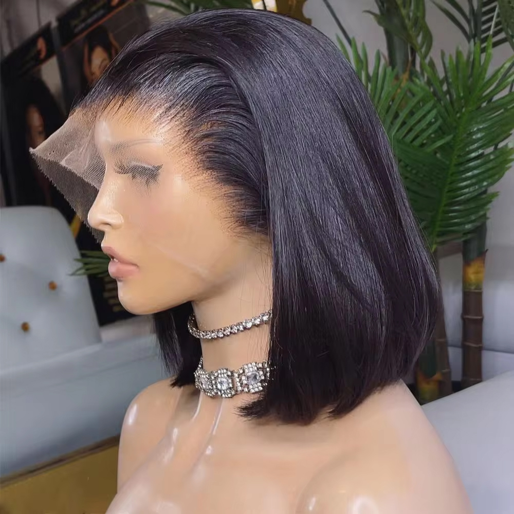 Pre Parted 13X4 Lace Front Bob Wig - Parrucca corta a caschetto, realizzata con