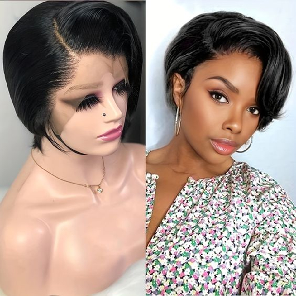 Short Pixie Cut Wig Human Hair Cheap - Parrucche Pixie Cut capelli umani 100%