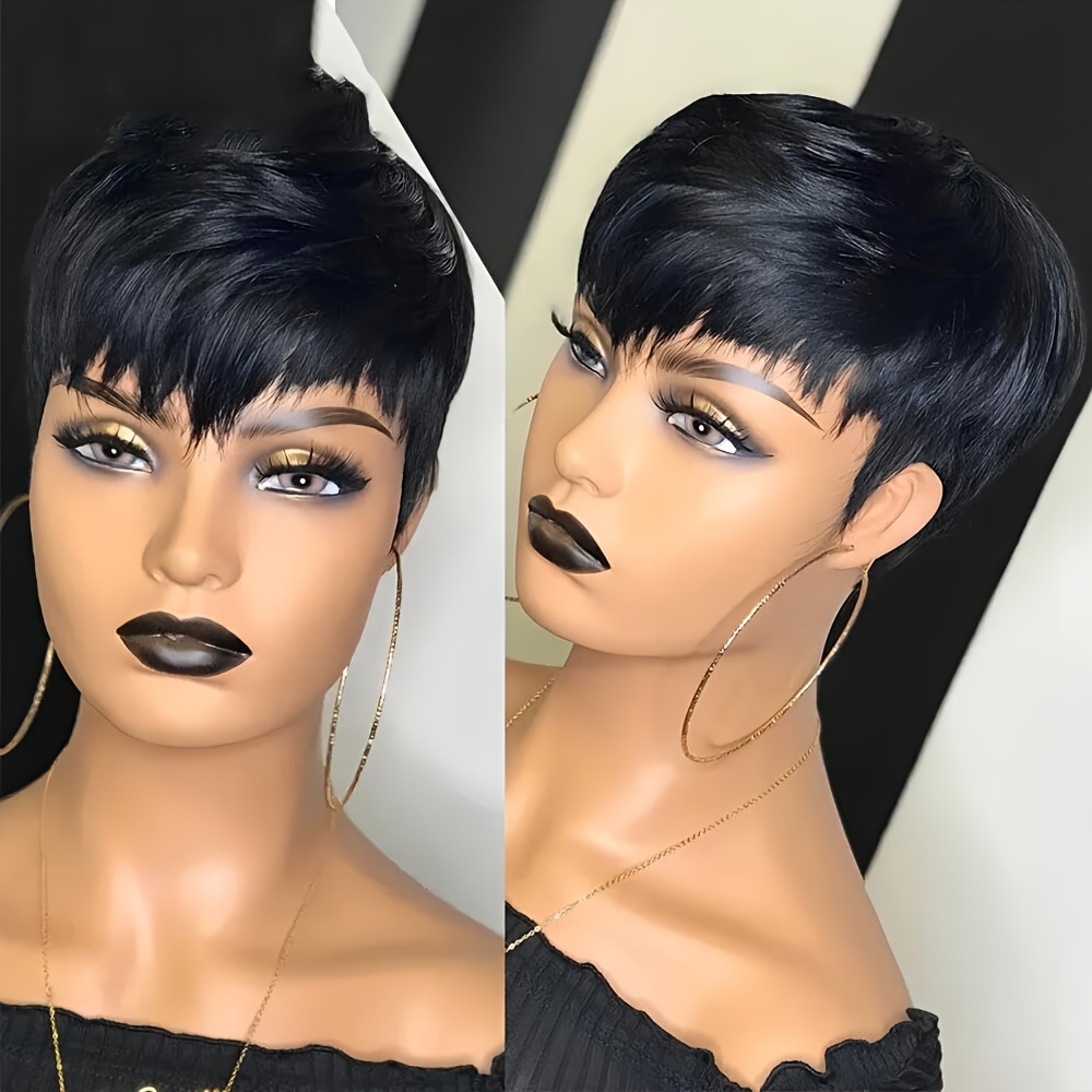 Parrucca corta Pixie Parrucca  - Short Pixie Cut Wig Human Hair Cheap recensione e prezzo